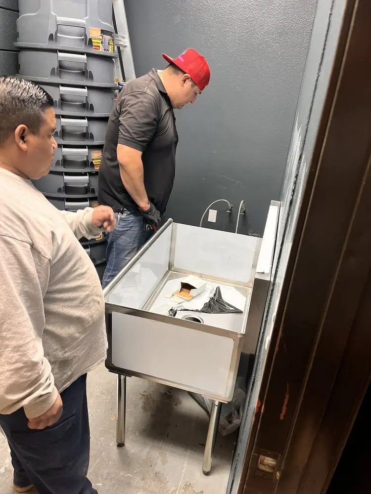 Commercial plumbing and sink installation in College Park